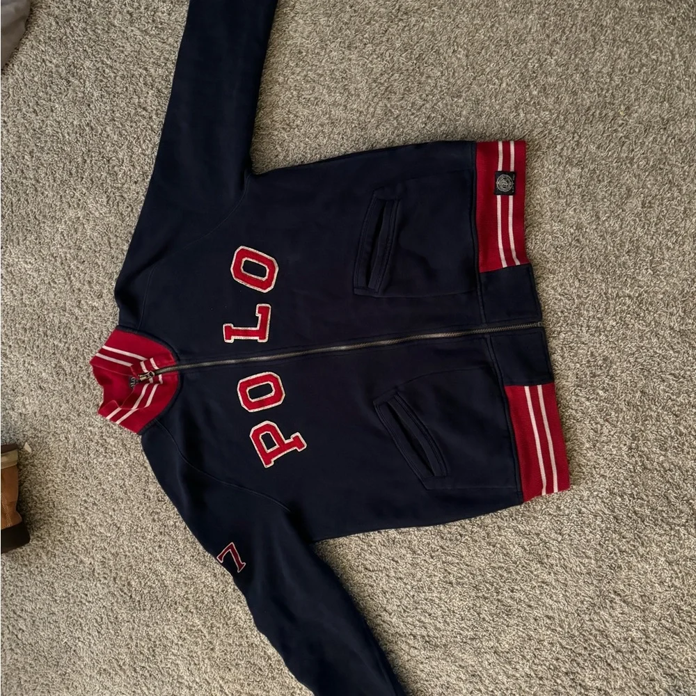 Polo zip up jacket. Large - Picture 1 of 3